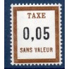 Timbre Fictif Taxe Yvert No FT25 neuf ** France