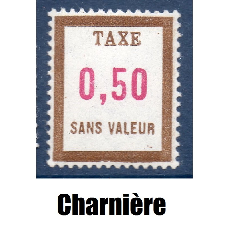 Timbre Fictif Taxe Yvert No FT27 neuf * avec trace de charnière France