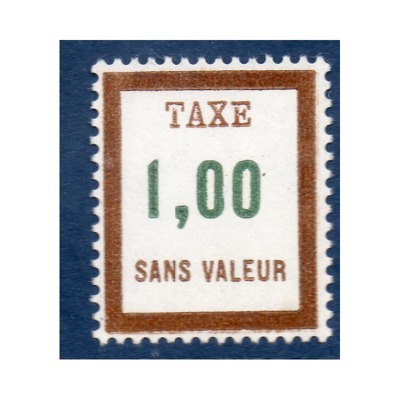 Timbre Fictif Taxe Yvert No FT28 neuf ** France