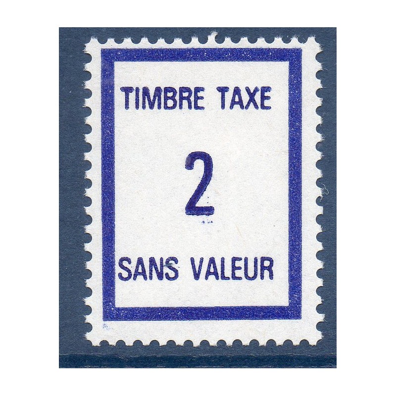 Timbre Fictif Taxe Yvert No FT37 neuf ** France