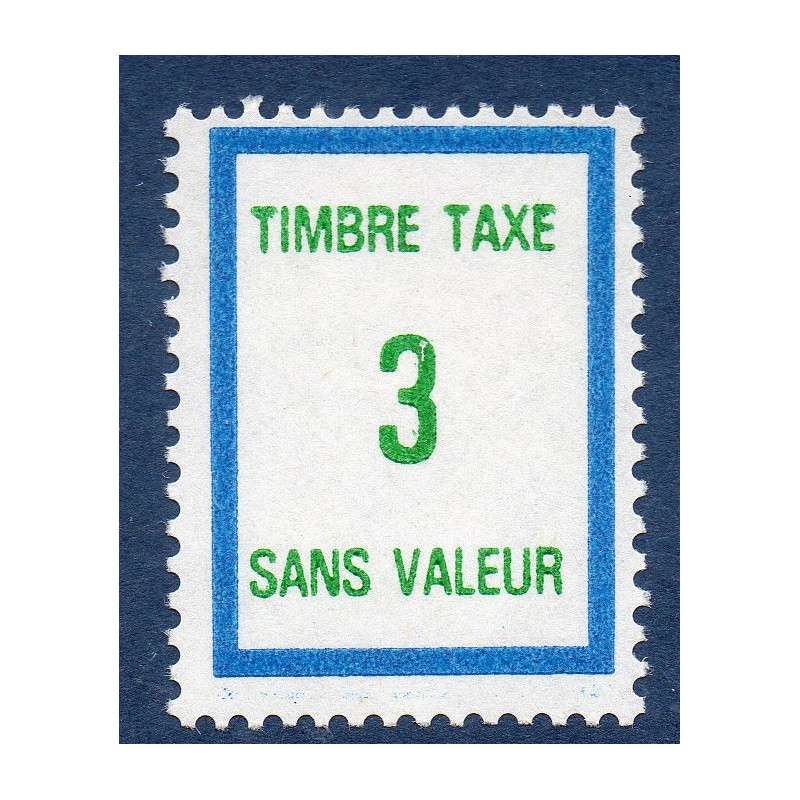 Timbre Fictif Taxe Yvert No FT38 neuf ** France