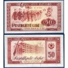 Albanie Pick N°45s, Billet de banque de 50 Leke specimen 1976