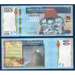 Guatemala Pick N°127, Billet de banque de 200 Quetzales 2020