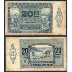 Luxembourg Pick N°37, B Billet de banque de 20 Francs 1929