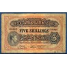 Afrique Est Britannique P.26Aa, Billet de 5 Shillings 1939 Lion