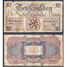 Pays Bas Pick N°74, B Billet de Banque de 10 gulden 1945