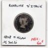 Italie Napoléon 15 soldi 1808 M Milan B,  KM C7 pièce de monnaie