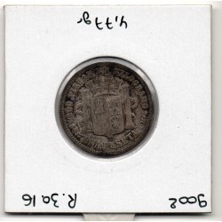 Espagne 1 peseta 1869 TB, KM 652 pièce de monnaie