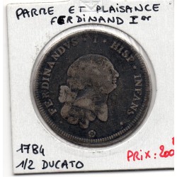 Italie Parme 1/2 Ducato 1784 TB, KM C12 pièce de monnaie