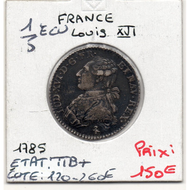 1/5 Ecu 1785 A Paris Louis XVI pièce de monnaie royale