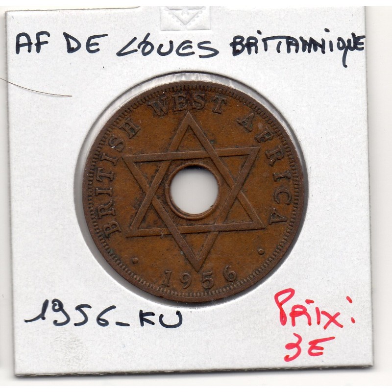 Afrique Ouest Britannique 1 penny 1956 KN TTB KM 33 pièce de monnaie