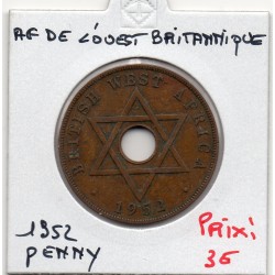 Afrique Ouest Britannique 1 penny 1952 TTB KM 30a pièce de monnaie