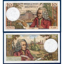 10 Francs Voltaire SPL+ 7.7.1966 Billet de la banque de France