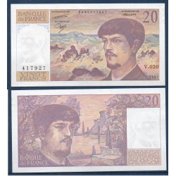 20 Francs Debussy SPL 1987 Billet de la banque de France