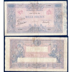 1000 Francs Bleu et Rose  TB 2.6.1925  Billet de la banque de France