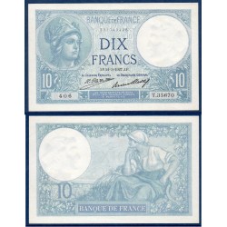 10 Francs Minerve Spl- 21.3.1927 Billet de la banque de France