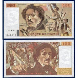 100 Francs Delacroix SPL 1987 Billet de la banque de France