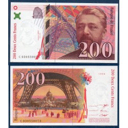 200 Francs Eiffel Neuf 1996 Billet de la banque de France