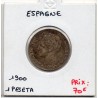 Espagne 1 peseta 1900 SUP+, KM 706 pièce de monnaie