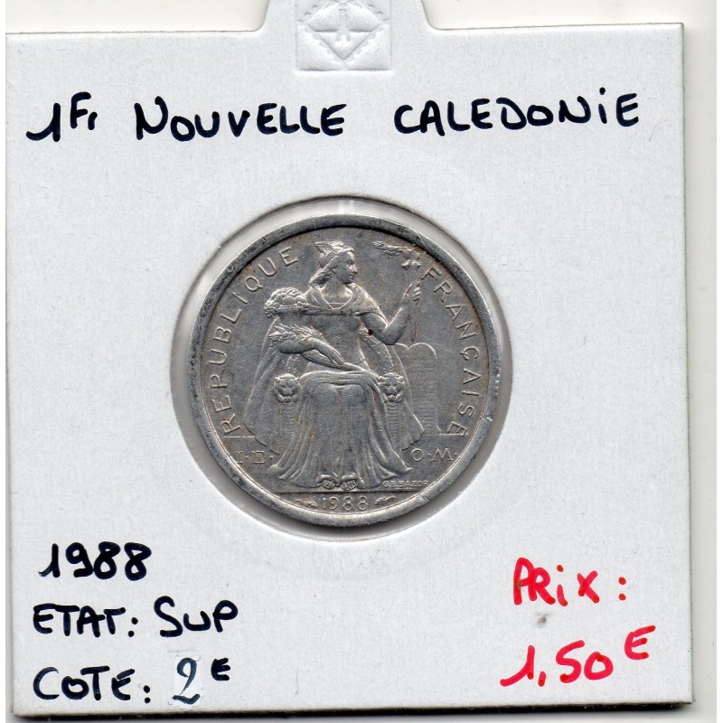 Nouvelle Calédonie 1 Franc 1988 Sup, Lec 48 pièce de monnaie