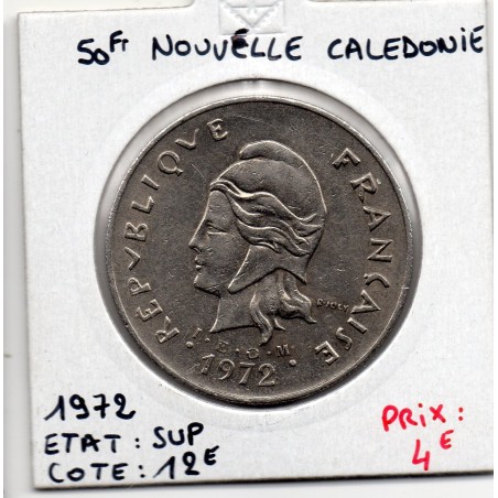 Nouvelle Calédonie 50 Francs 1972 Sup, Lec 121 pièce de monnaie