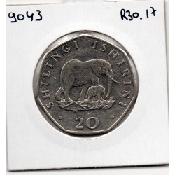 Tanzanie 20 shillings 1992 Sup+, KM 27.2 pièce de monnaie