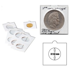 Etuis Cartons autocollants pour pièces de monnaie