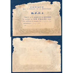 Martinique Pick N°5A, Billet de banque de 5 francs 1870