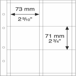 Feuilles OPTIMA pour pièces de monnaies