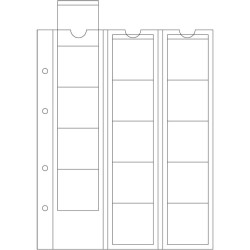 Feuilles OPTIMA monnaies, pour le classement des pièces