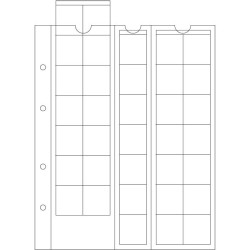 Feuilles OPTIMA monnaies, pour le classement des pièces