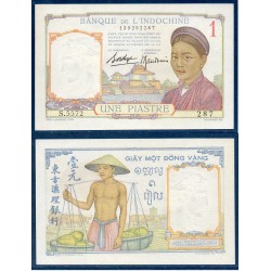 Indochine Pick N°54b, SUP Billet de banque de 1 piastre 1936