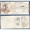 Espagne Chèque Banco de España 250 pesetas 1897