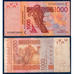 BCEAO P.315Cm Burkina Faso, TB, Billet de 1000 Francs CFA 2013 Dromadaire