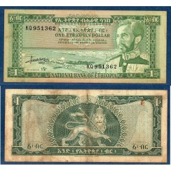 Ethiopie Pick N°25a, TB Billet de banque de 1 dollar 1966