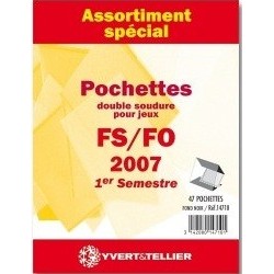 2023 1er semestre autoadhésifs Assortiment de pochettes FO FS Yvert et tellier