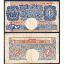 Grande Bretagne TB P.367a billet de 1 pound 1940-1948 bleu