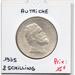 Autriche 2 Schilling 1935 Lueger, Spl KM 2855 pièce de monnaie