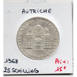 Autriche 25 Schilling 1968 Spl,Hildebrandt KM 2903 pièce de monnaie