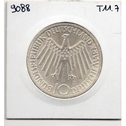 Allemagne RFA 10 deutsche mark 1972 J, Spl KM 134 JO Munich pièce de monnaie