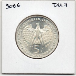 Allemagne RFA 5 deutsche mark 1973 G, Spl KM 137 Parlement de Francfort pièce de monnaie