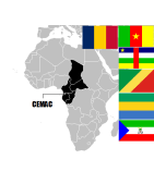 Pièces de monnaie d'Afrique centrale CEMAC de collection