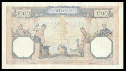 1000 francs ceres et mercure