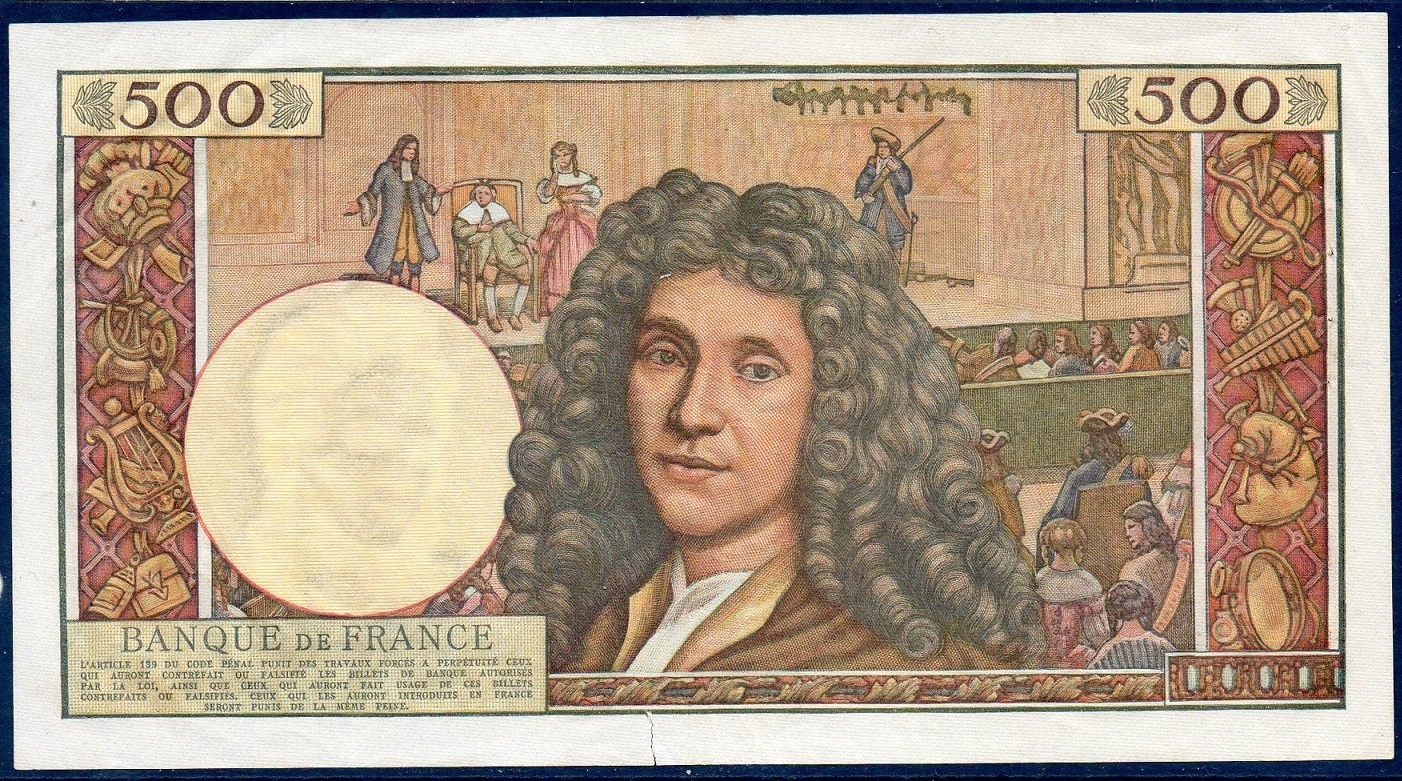 500 nouveaux francs molière