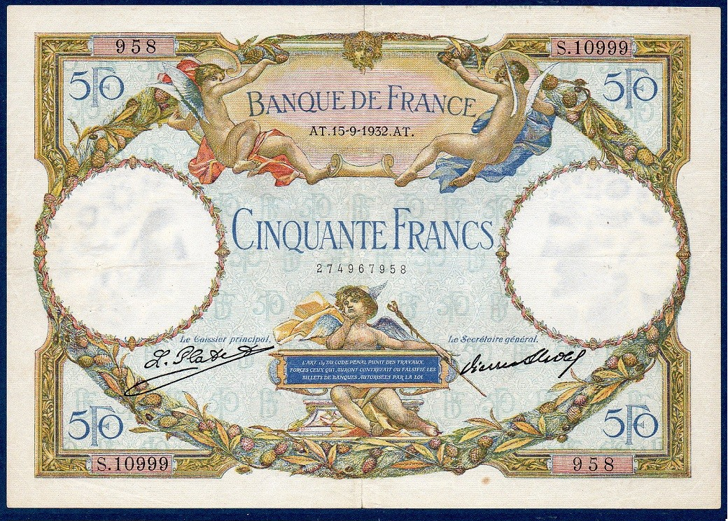 billet de 50 francs LOM