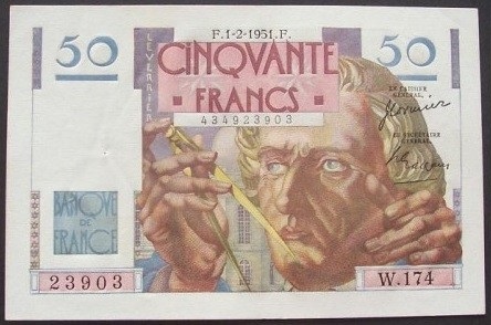 billet de 50 francs le verrier