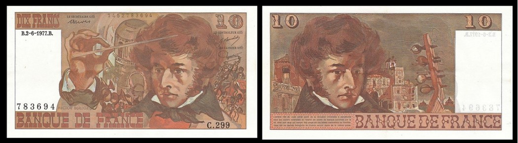 billet de 10 francs BErlioz