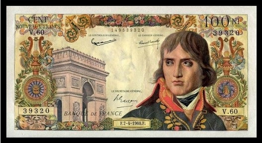 billet de 100 francs napoleon