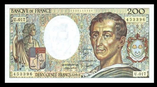 200 francs montesquieu recto