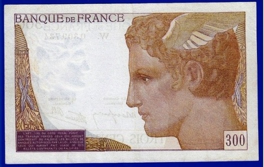 billets de 300 francs cérès